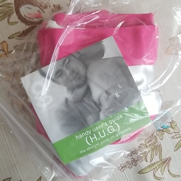 New Medium Girls Rock Gdiaper Cloth Diaper pink - Picture 3 of 3